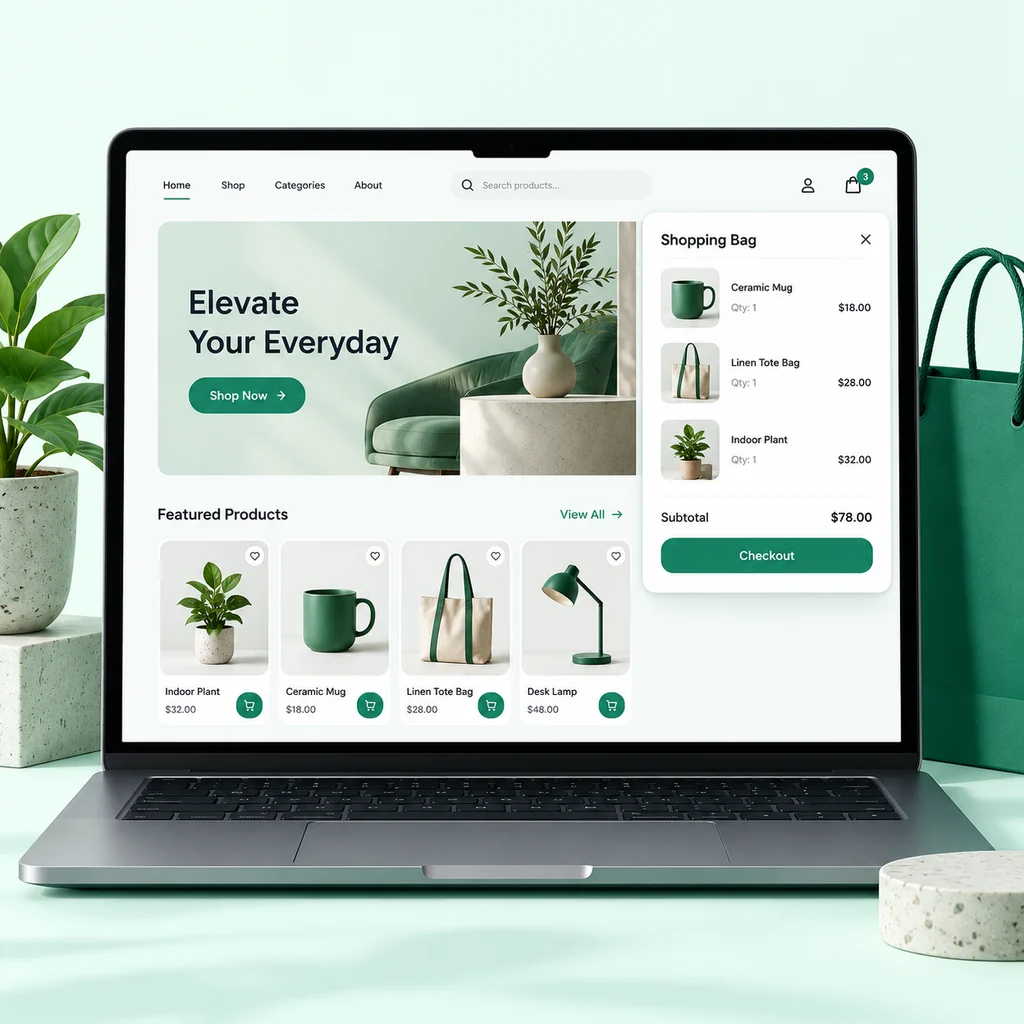 HTML/CSS Storefront Clone Mockup