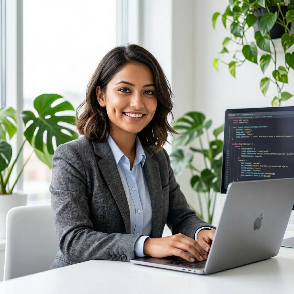 Student attending live MySQL online classes on Kodyfier