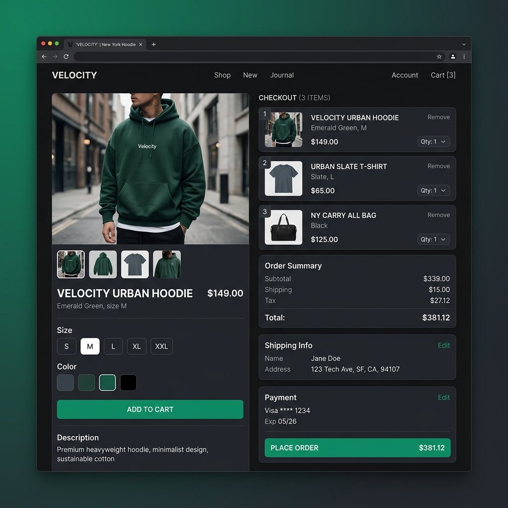 React E-Commerce Storefront App Mockup