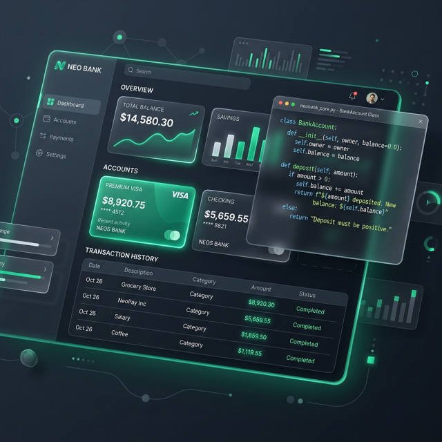 Python ApnaBank OOP App Mockup